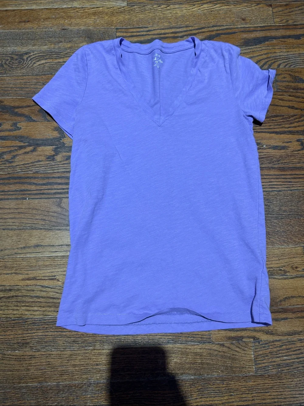 J. Crew Lavender V-Neck Short Sleeve Tee
